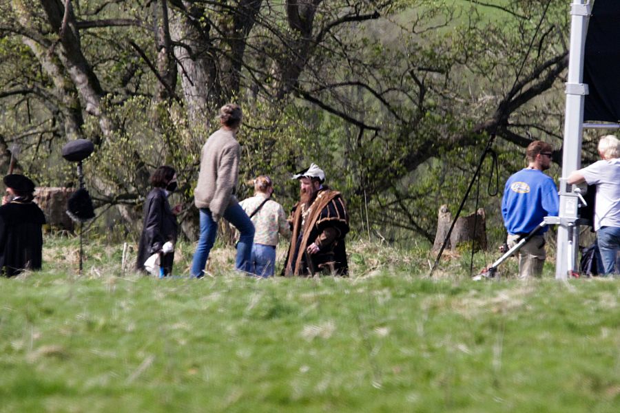 El actor Jude Law en el rodaje de 'Firebrand'