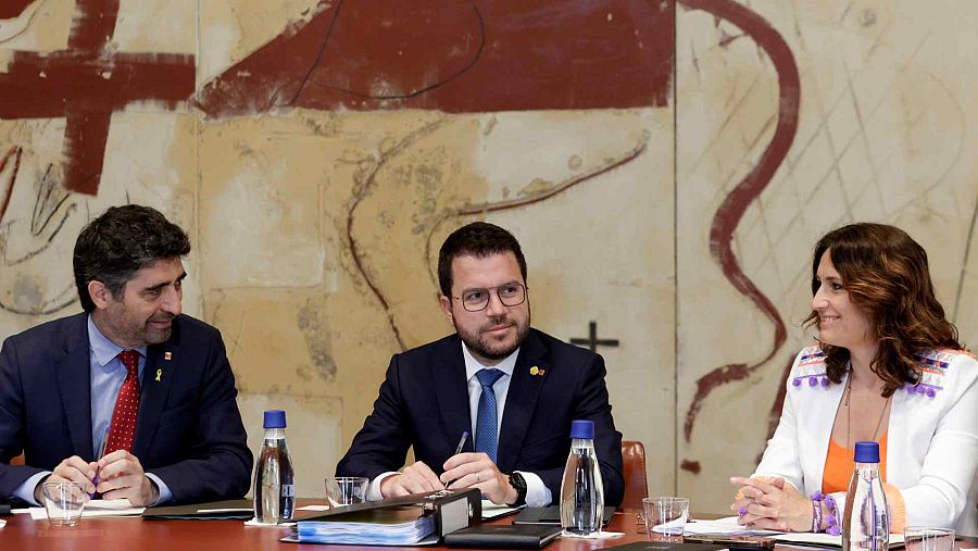 La consellera de Presidència, Laura Vilagrà, a la darrera reunió del Consell Executiu del Govern