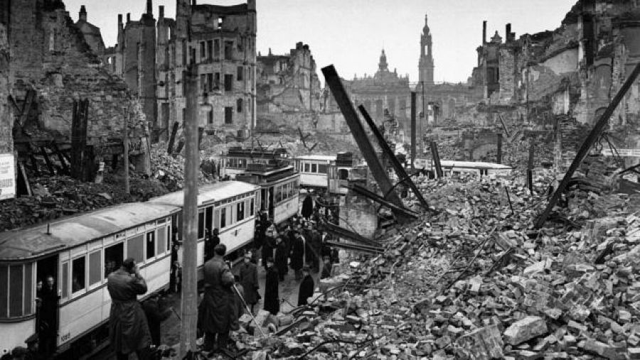 La ciudad alemana de Desdre quedó completamente destruida tras la acción ordenada por Arthur Harris y que horrorizó hasta al propio Churchill