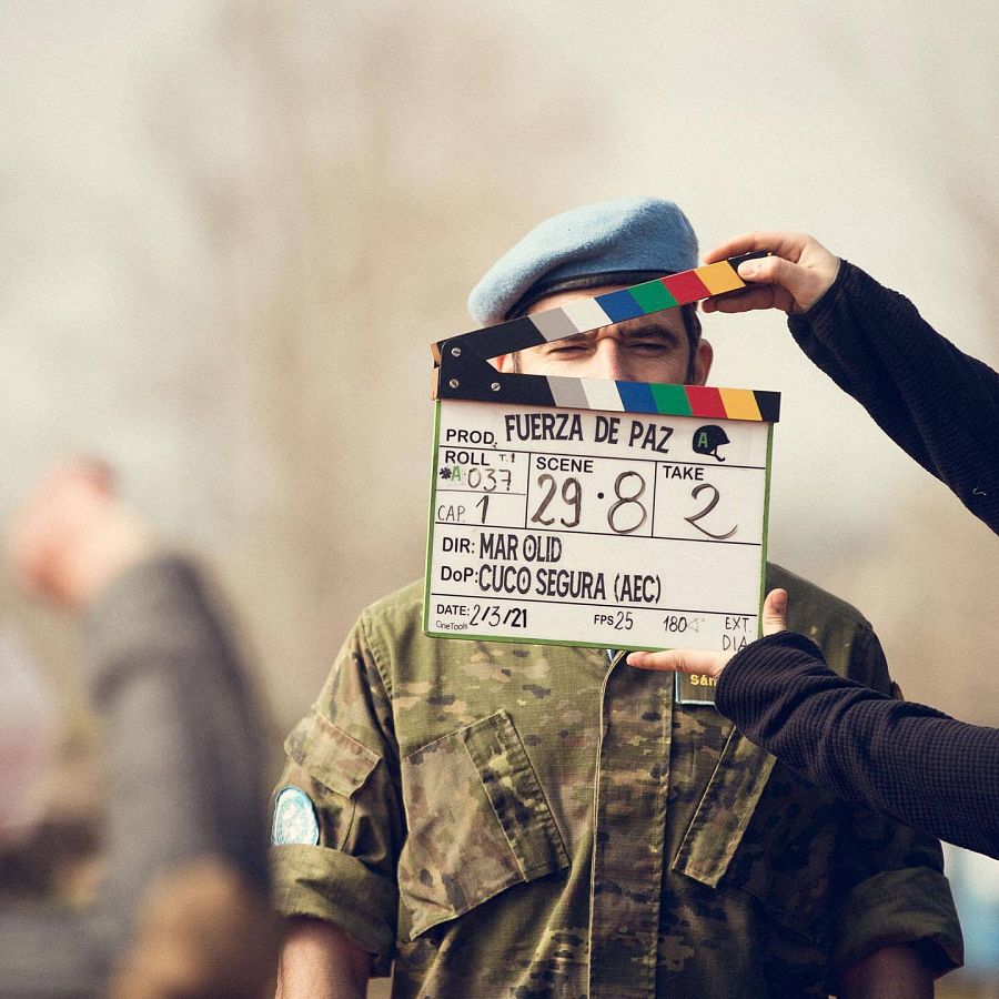 Alfonso Bassave en el rodaje de 'Fuerza de paz'