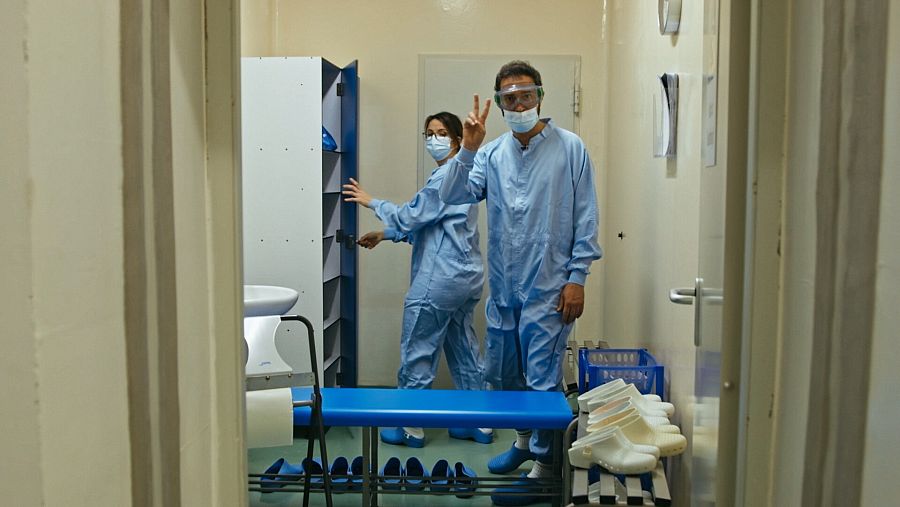 Pere Estupinyà visita un centro de bioseguridad