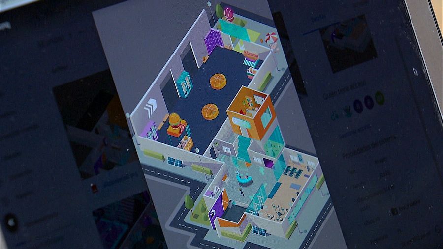 pantallla que muertra una demostración Distrito ACB