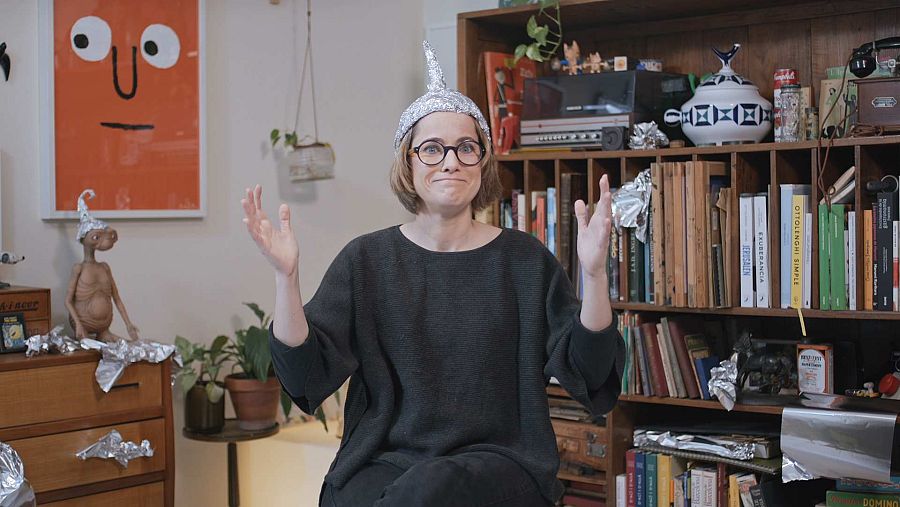 La Júlia Solans en un moment de la seva secció