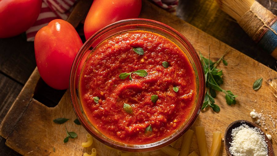 Salsa de tomate fría