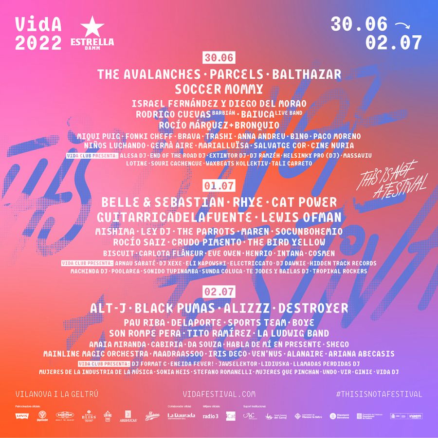 Cartel completo del festival VIDA 2022