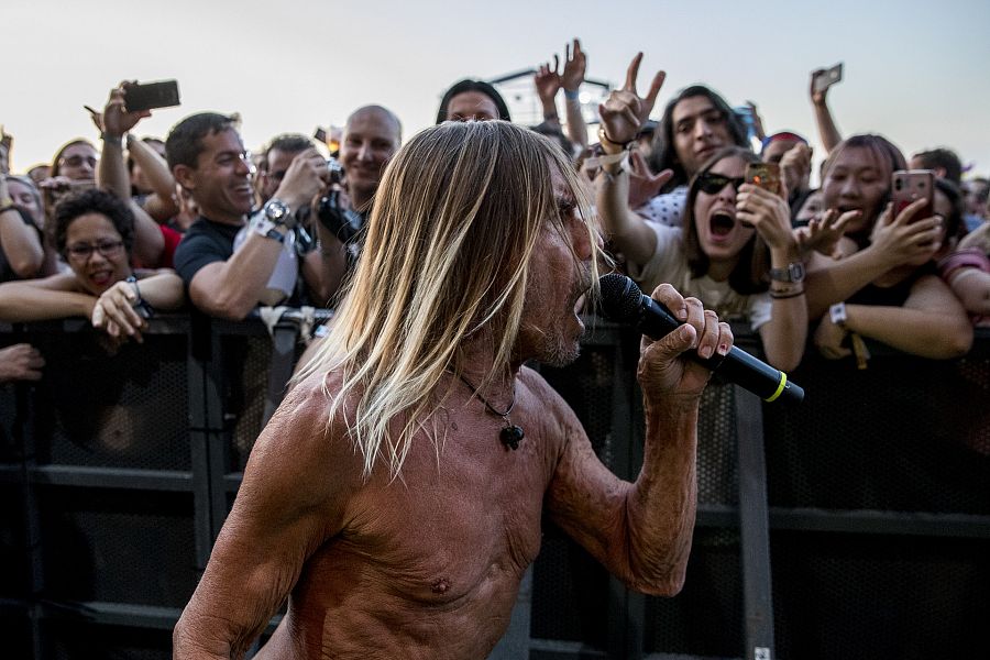 Iggy Pop en el Festival Mad Cool en Madrid