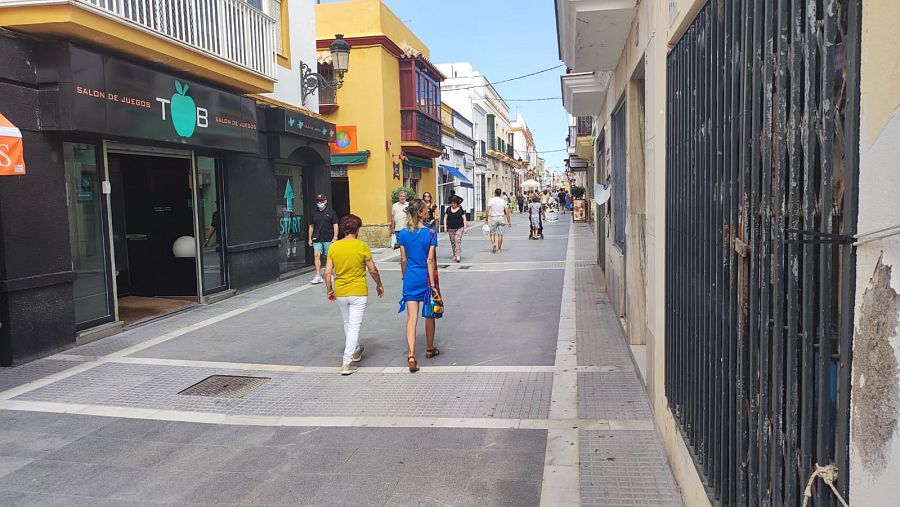 Calle de la Plaza de Puerto Real (Cádiz).