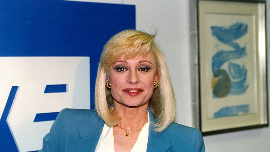 Raffaella Carrà en los estudios de TVE