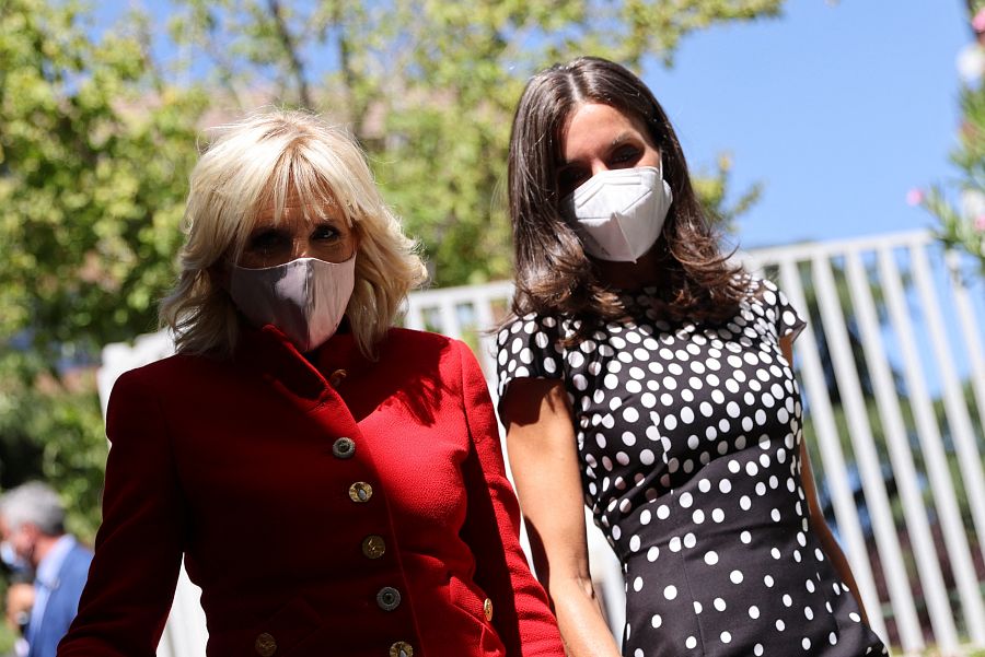 Doña Letizia y Jill Biden en Madrid, antes de la cumbre de la OTAN