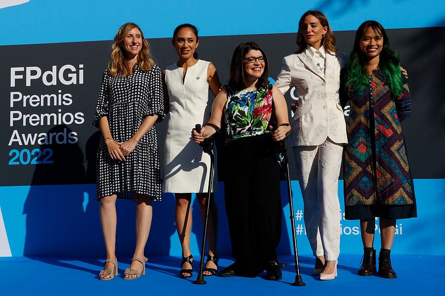 Las galardonadas en los Premios de la Fundación Princesa de Girona