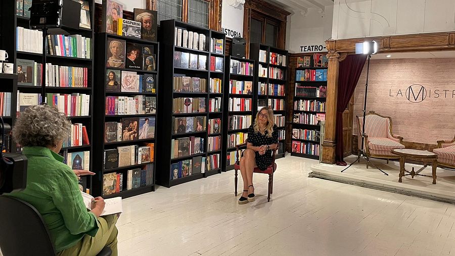 Palmira Márquez, directora de la agencia literaria Dos Passos, durante la entrevista con Objetivo Igualdad