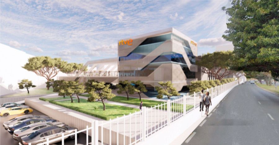 Vista Exterior nueva sede RTVE en Valencia