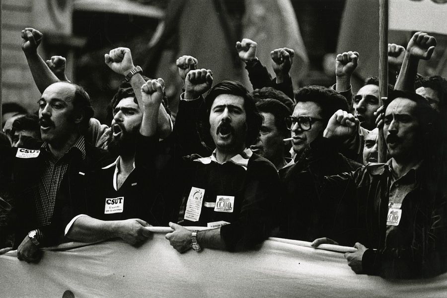 Manifestación del 1 de mayo en Barcelona en 1978