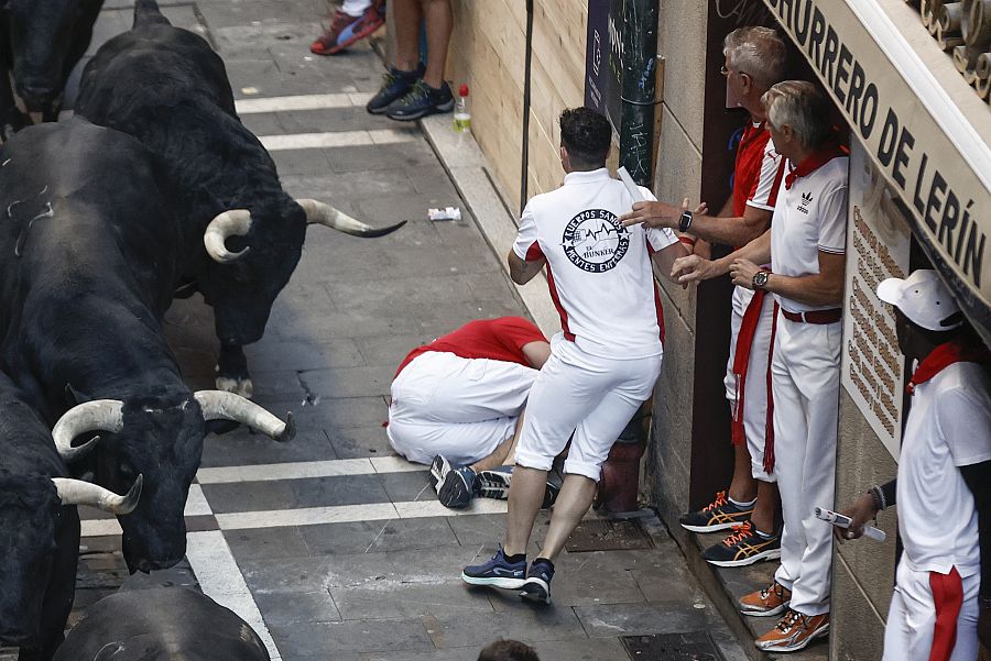 Carrera en el tramo de Estafeta. 