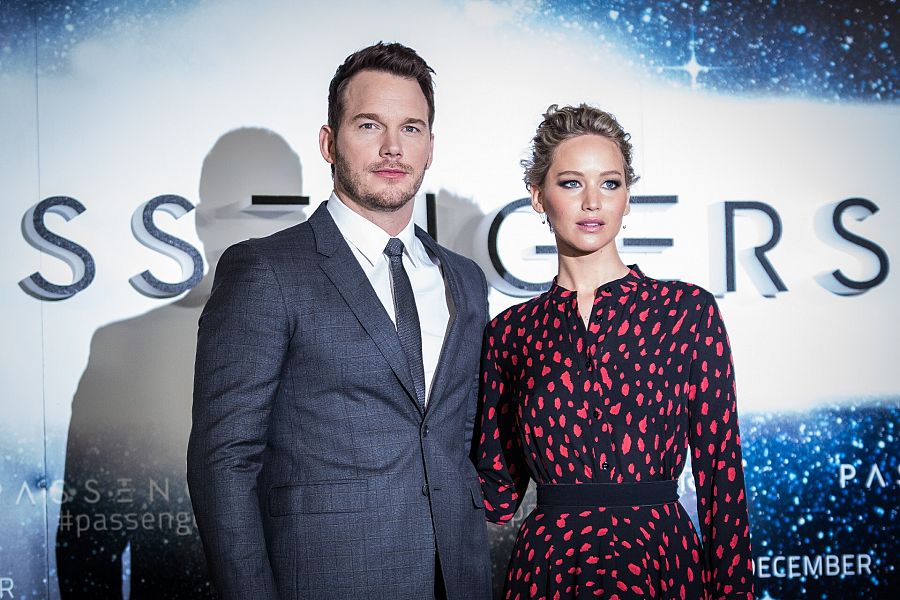 Chris Pratt y Jennifer Lawrence