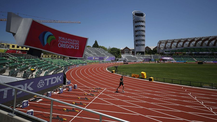 Imagen del Hayward Field, el estadio de la Universidad de Oregón