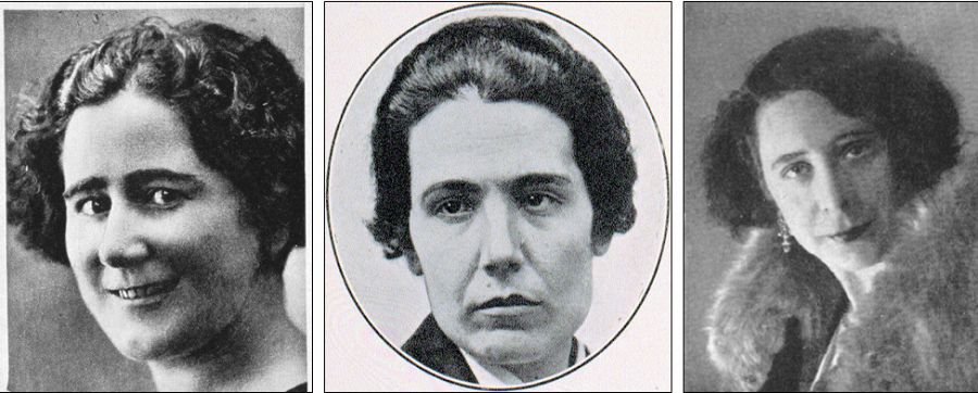 Las tres primeras diputadas de la República Española: Clara Campoamor, Victoria Kent y Margarita Nelken