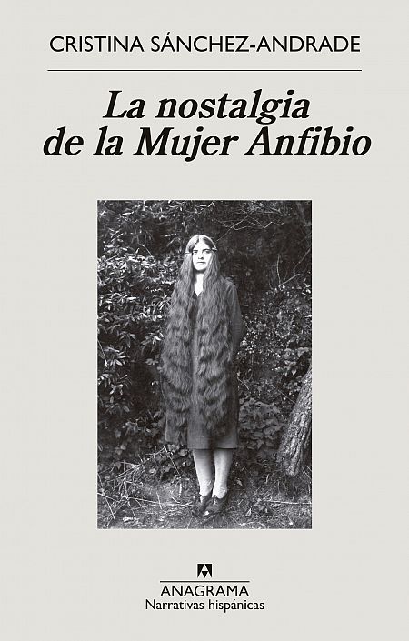 Portada de La nostalgia de la Mujer Anfibio, novela de Cristina Sánchez-Andrade.
