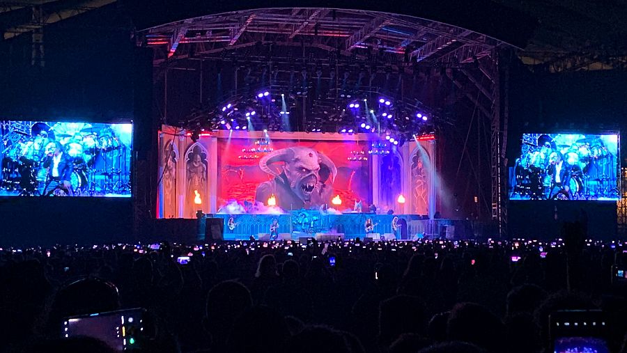 Imagen de un concierto de Iron Maiden en Atenas (Grecia) el pasado 17 de julio.