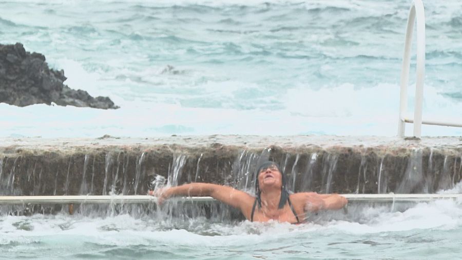 En la zona este de La Palma los lugareños se bañan en las conocidas como piscinas de la fajana