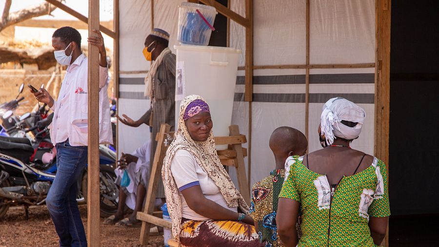 Vistas de la clínica de MSF en Burkina Faso