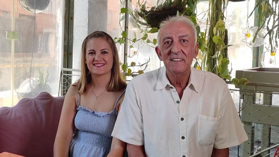 Bárbara Triguero y José Gutiérrez durante la entrevista con Objetivo Igualdad