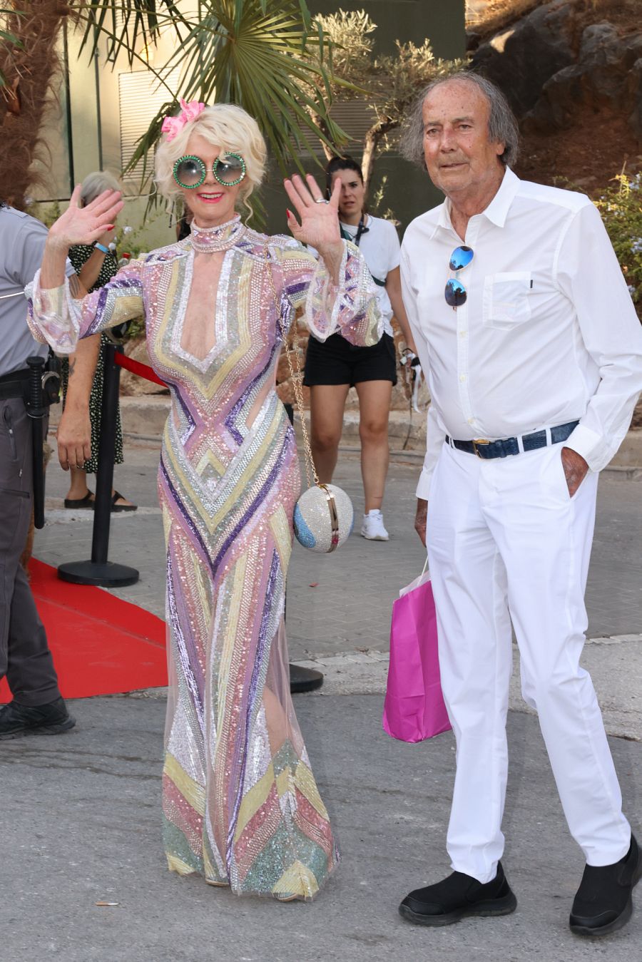 Gunilla von Bismarck y Luis Ortiz en la gala Starlite de Marbella 2022