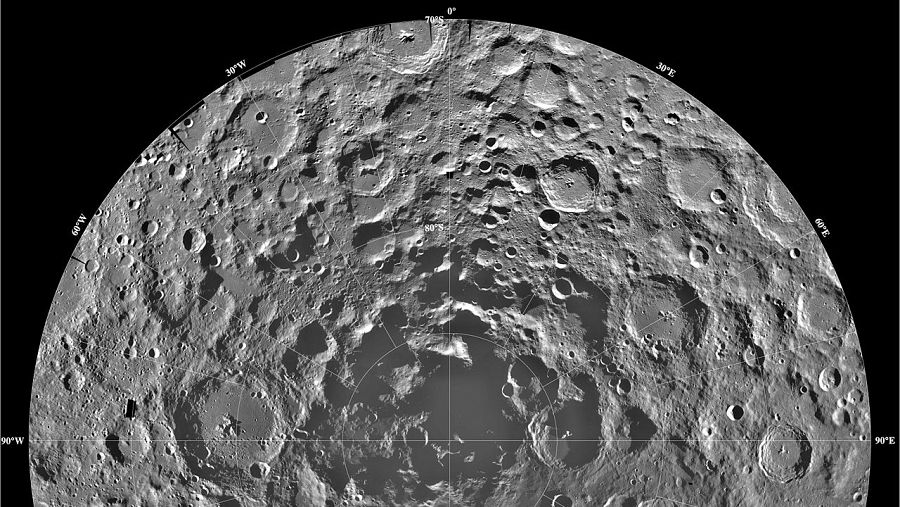 Cráteres de la Luna.