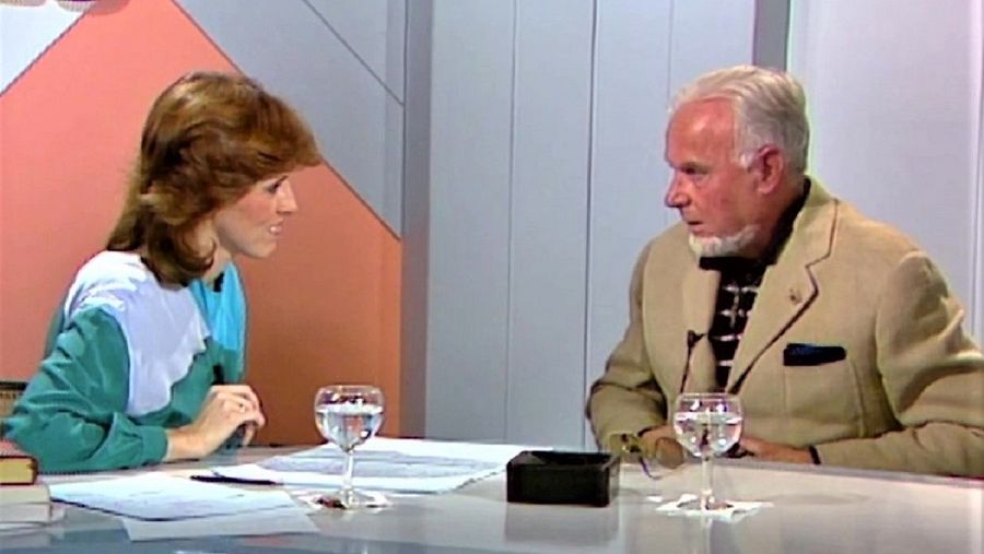 Mercedes Milá i Joan Capri al programa 'Buenas noches' el 1984