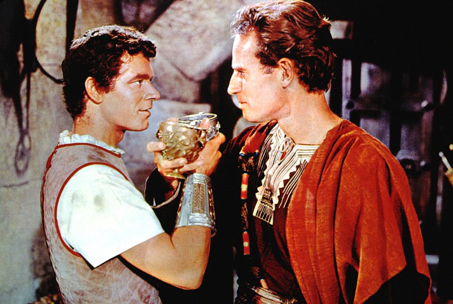 Stephen Boyd y Charlton Heston en 'Ben-Hur'