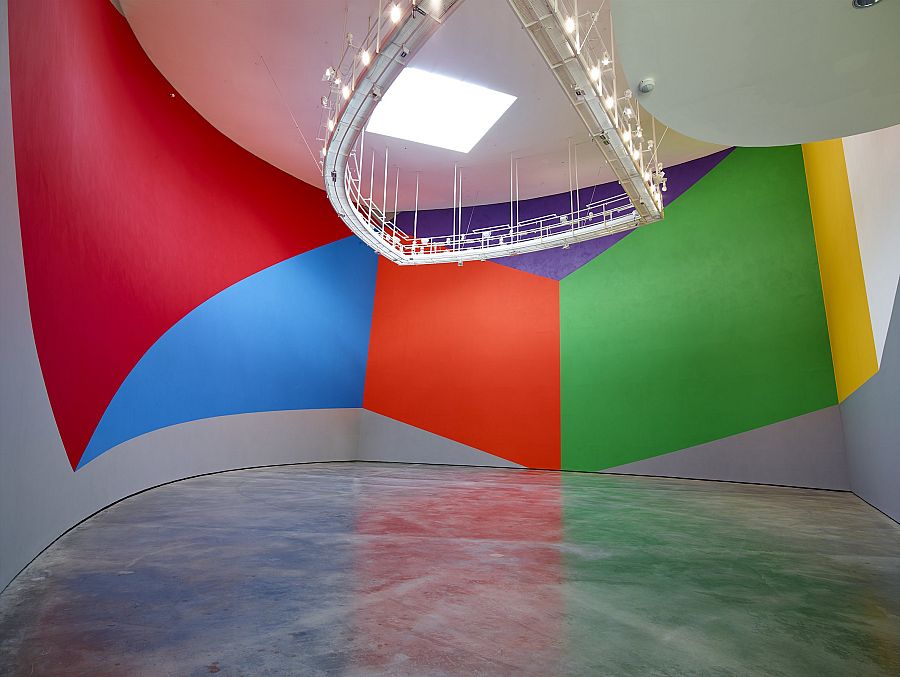 'Mural nº 831 (Formas geométricas) [Wall Drawing #831 (Geometric Forms)]' (1997). Acrílico sobre pared