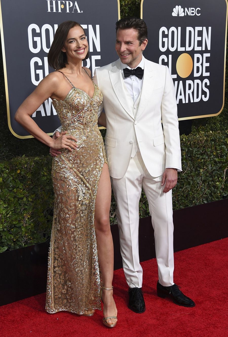Irina Shayk y Bradley Cooper en los Globos de Oro
