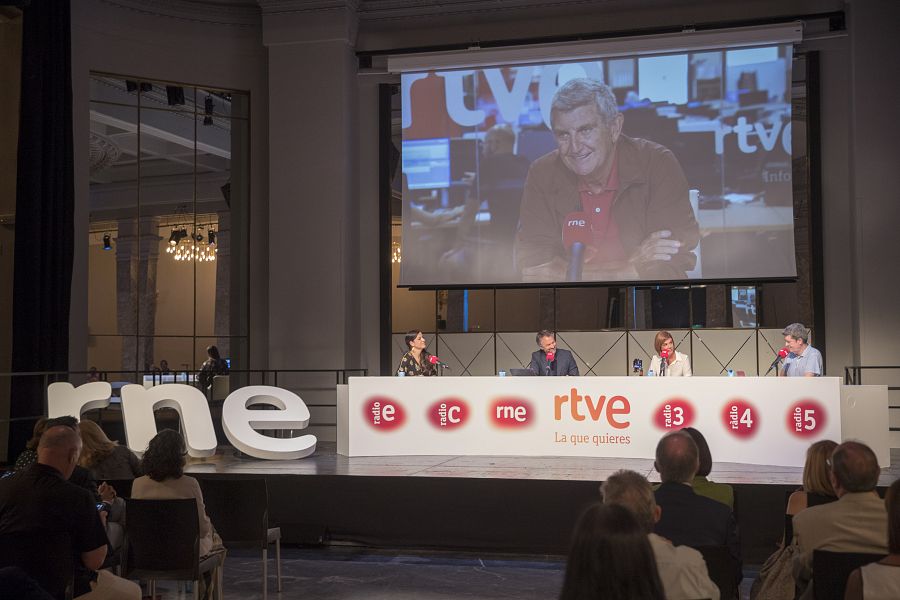 José Manuel Pérez Tornero en la presentación de RNE 2022/2023