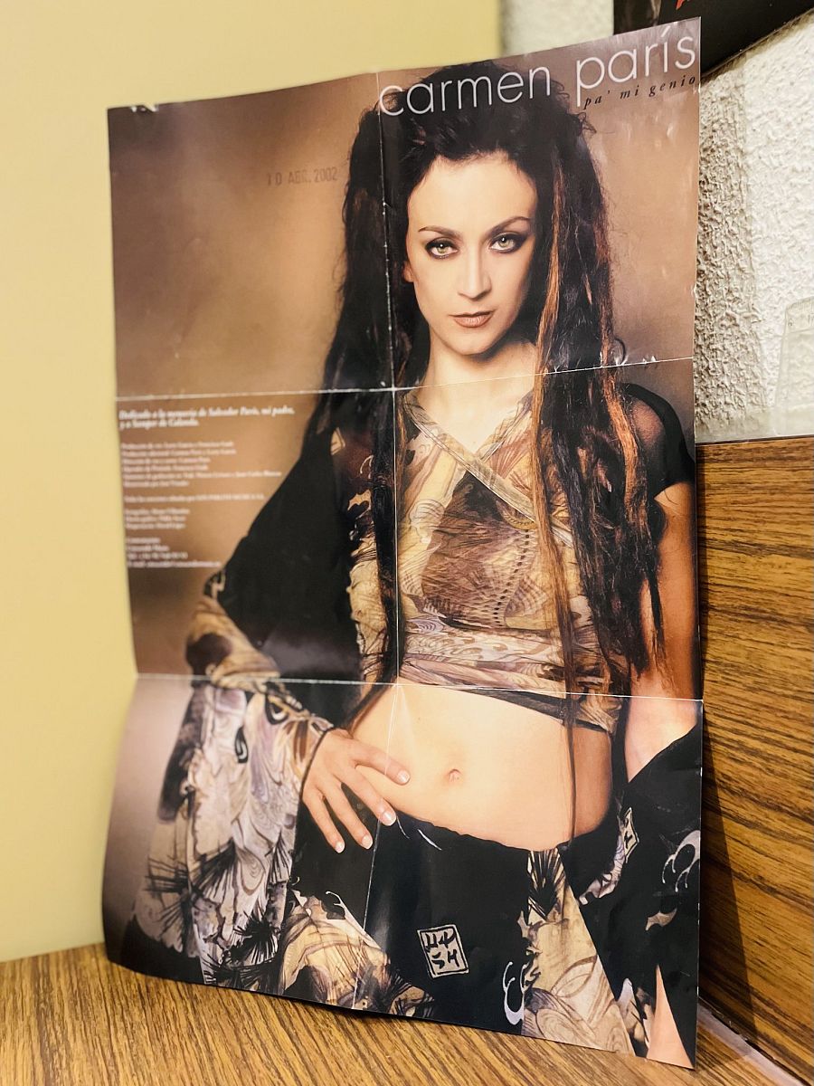 Interior del disco 'Pa mi genio' de Carmen París