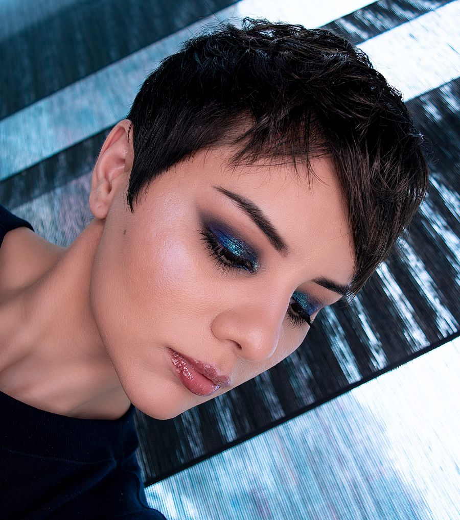 Pixie, un pelo corto, con volumen en la parte alta de la cabeza. Un estilo muy moderno y sexy