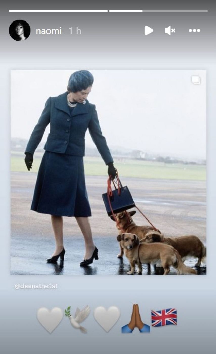 Naomi Campbell y su mensaje de despedida para la reina Isabel II