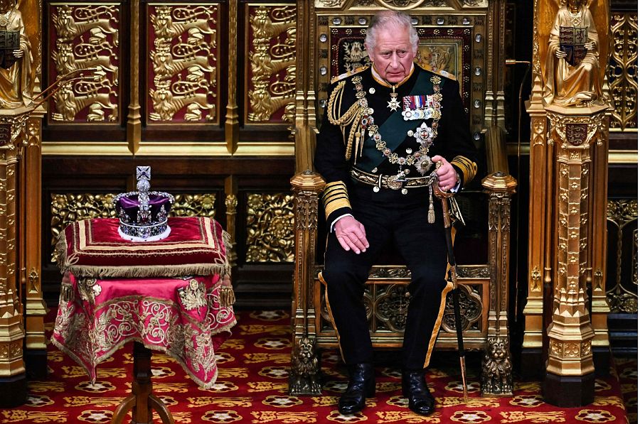 El príncipe Carlos, en la Cámara de los Lores, en la Apertura del Parlamento británico, el pasado 10 de mayo