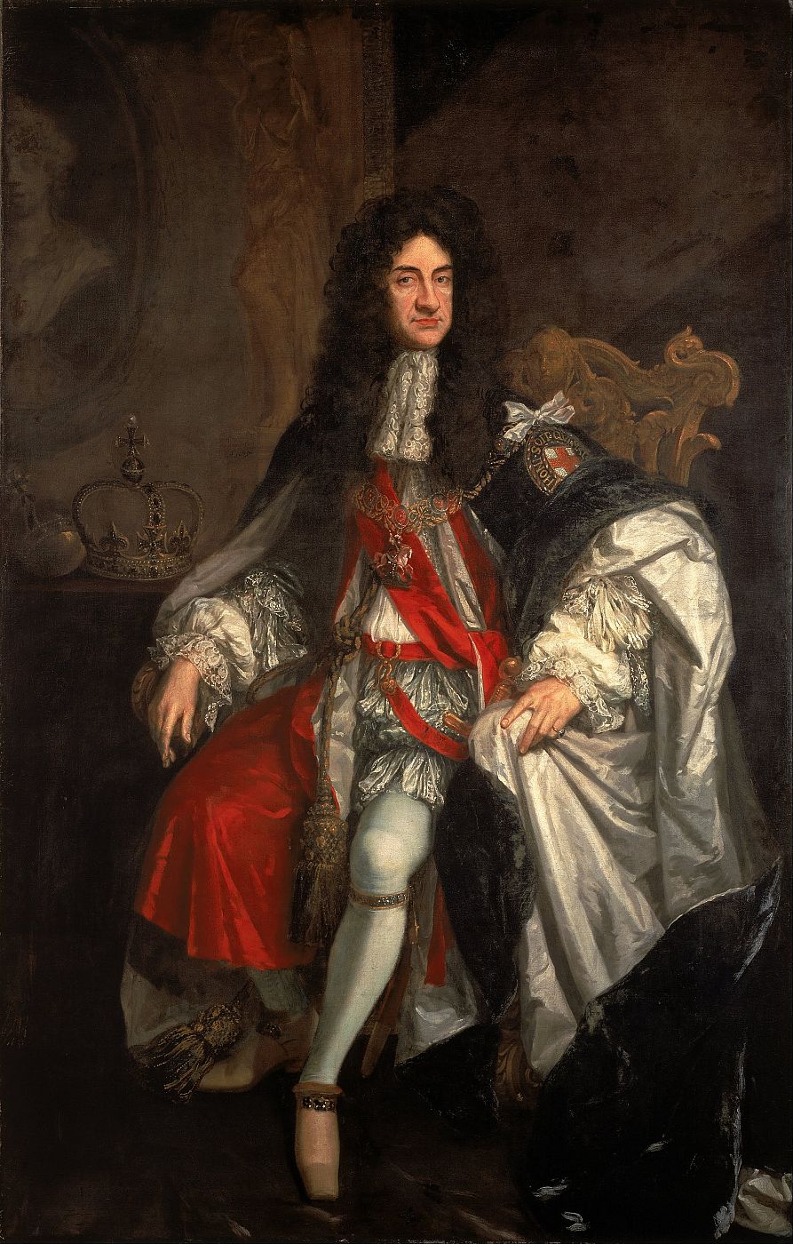 Imagen del rey Carlos II, ya instalado en la corte de Londres