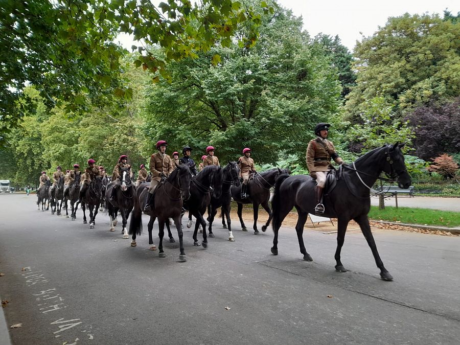 Guardias a caballo en Hyde Park, Londres
