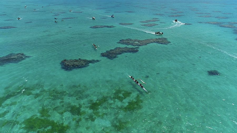 Vista aèria del mar de les Illes Cook a 'Turisme rural al món'