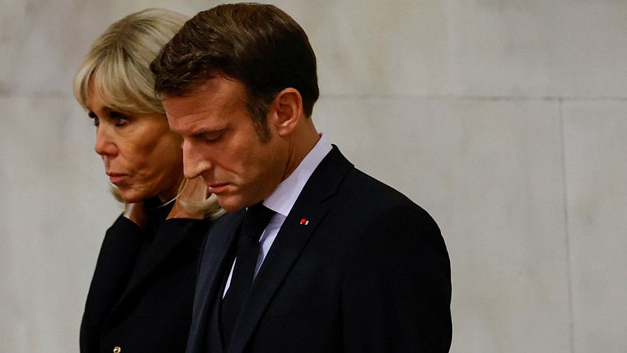 El presidente y la primera dama de Francia, Emmanuel y Brigitte Macron