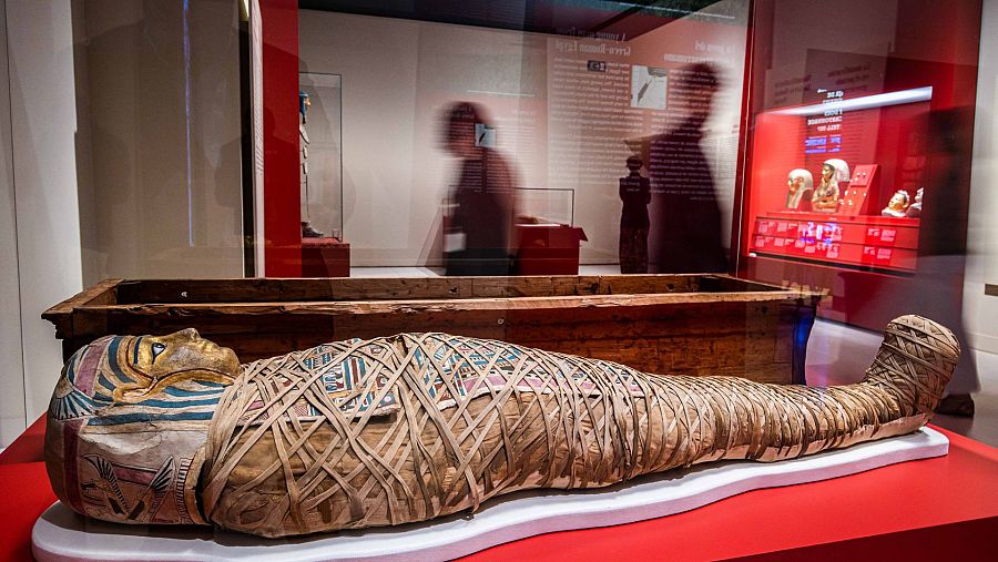 La exposición 'Momias de Egipto: Redescubriendo seis vidas' se puede disfrutar en CaixaForum Madrid. - Ver ahora