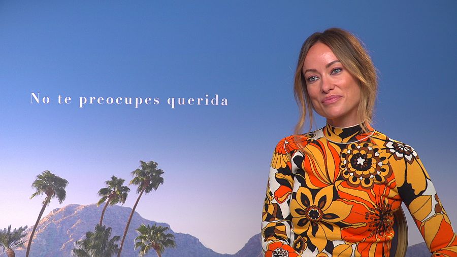Olivia Wilde, durante la entrevista en el Festival de San Sebastián.