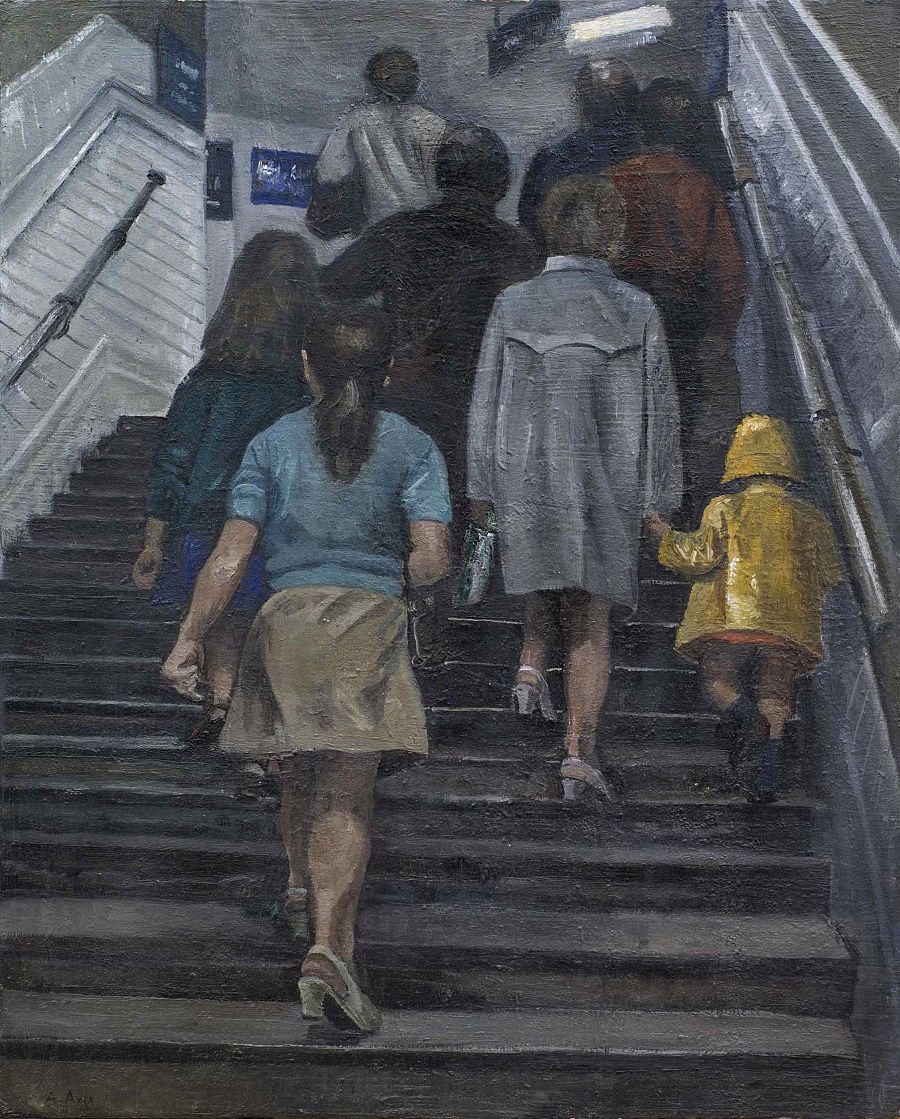 'Escaleras del Metro', 1971. Colección Familia Muñoz Avia