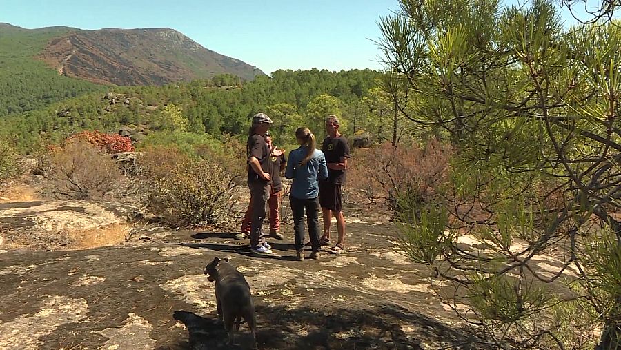 Parte del equipo de 'Comando actualidad', con los bomberos