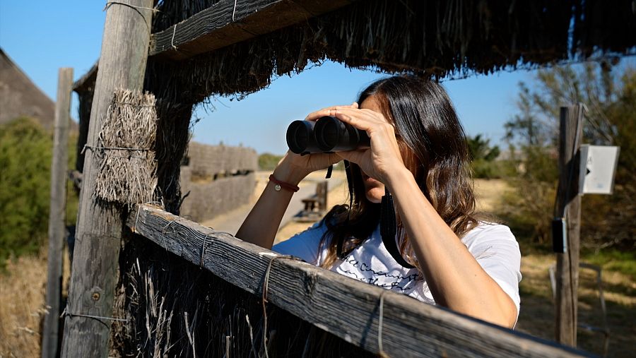 Adela Úcar, en el Parque de Doñana
