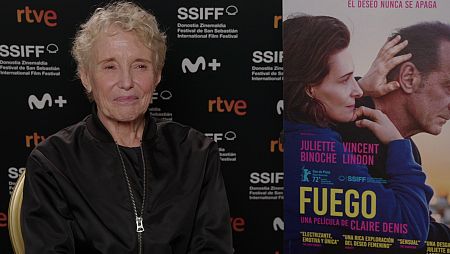 Claire Denis, durante la entrevista en el último Festival de San Sebastián.