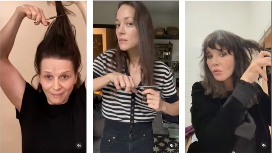 Las actrices Juliette Binoche, Marion Cotillard e Isabelle Adjani