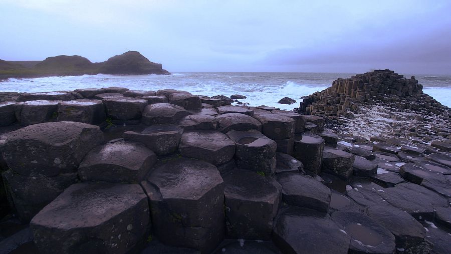 Les columnes de la Calçada del Gegant a Irlanda del Nord