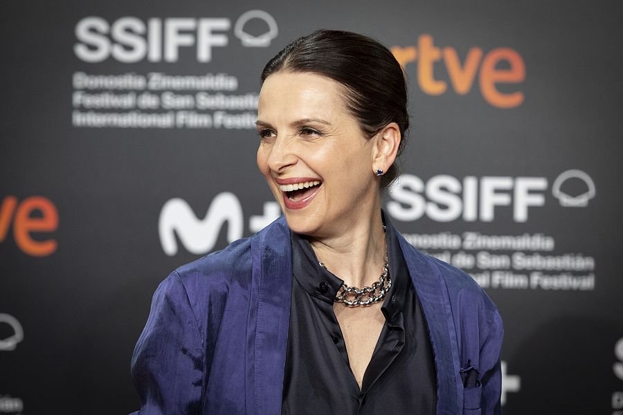 Imagen reciente de Juliette Binoche en el Festival de San Sebastián 2022